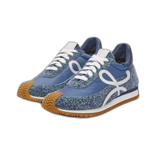 Flow Runner in nylon and brushed suede