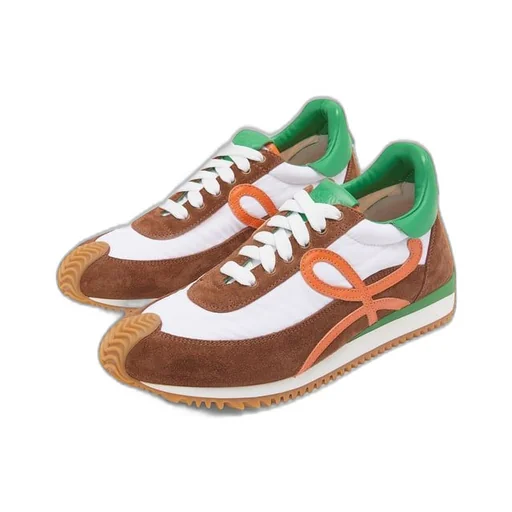 Flow Runner in nylon and suede