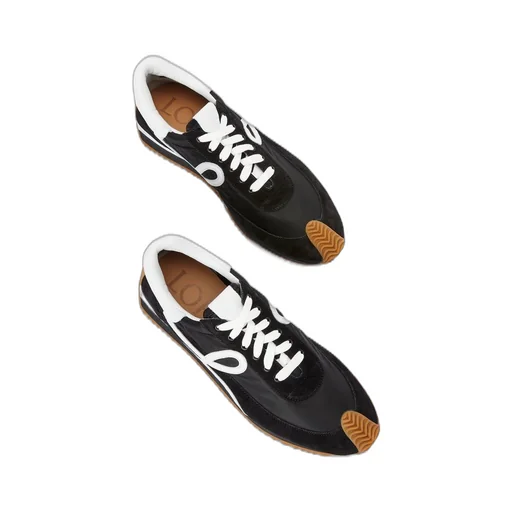 Flow Runner in nylon and suede