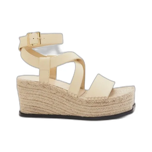 Petal espadrille sandal in calfskin