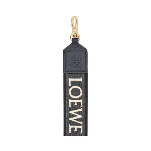 Anagram strap in jacquard and calfskin
