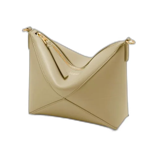 Puzzle Fold pouch in shiny nappa calfskin