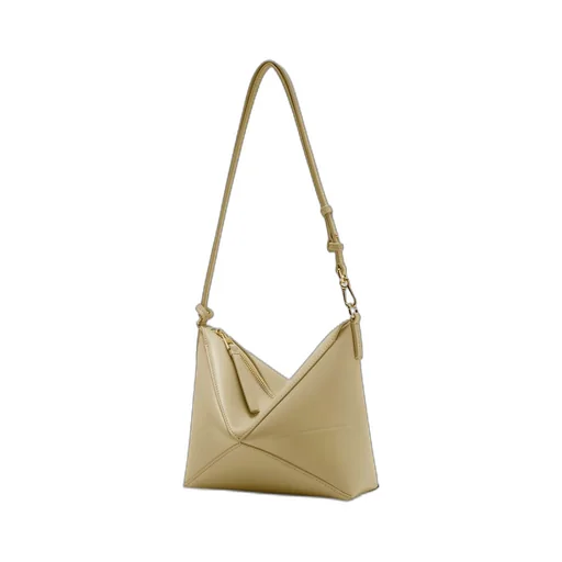Puzzle Fold pouch in shiny nappa calfskin