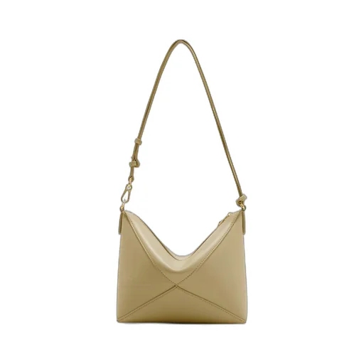 Puzzle Fold pouch in shiny nappa calfskin