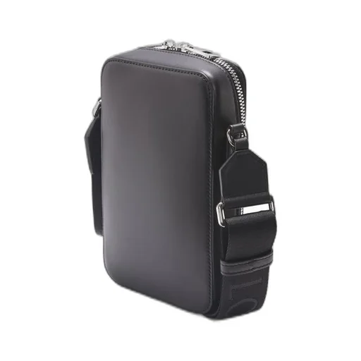 Vertical Crossbody Pocket in satin calfskin