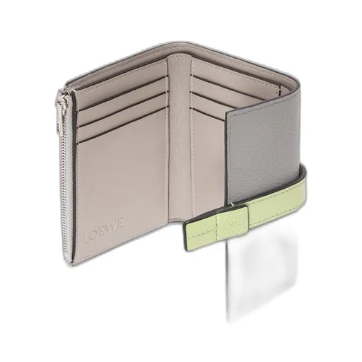 Small vertical wallet in soft grained calfskin