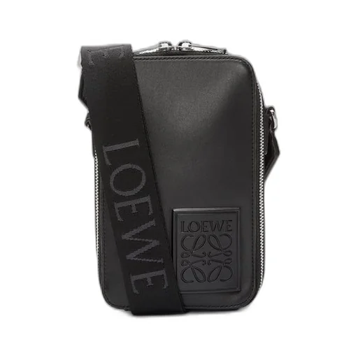 Vertical Crossbody Pocket in satin calfskin