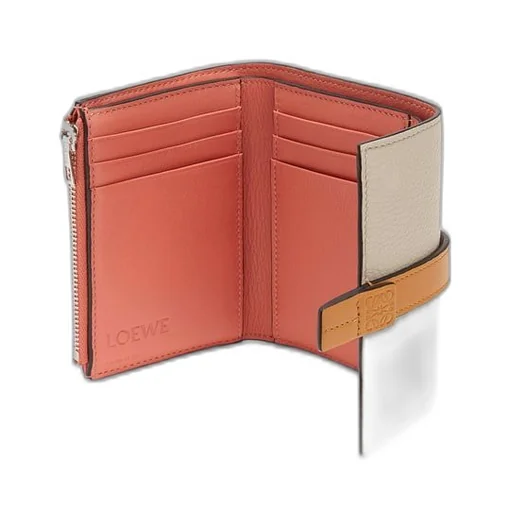Small vertical wallet in soft grained calfskin