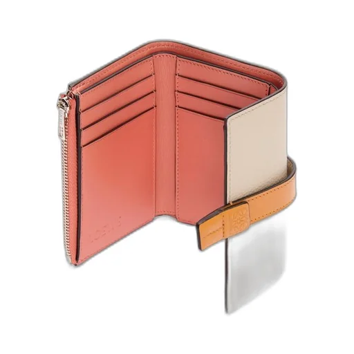 Small vertical wallet in soft grained calfskin