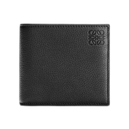 Bifold coin wallet in soft grained calfskin