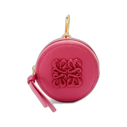 Inflated Anagram cookie charm in silk calfskin