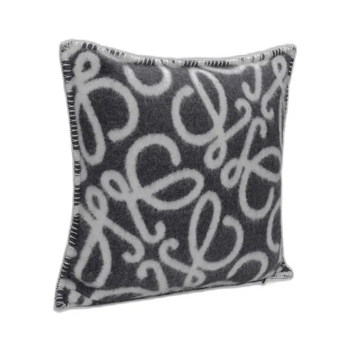 Anagram cushion in alpaca and wool