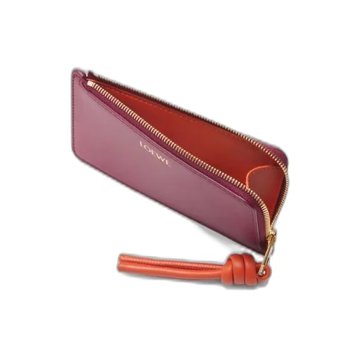 Knot coin cardholder in shiny nappa calfskin