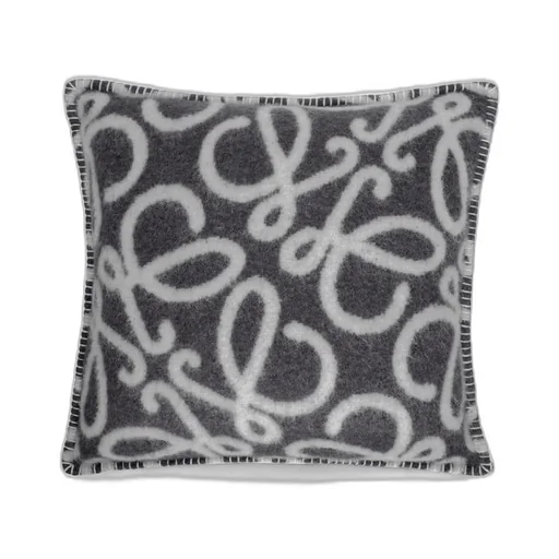 Anagram cushion in alpaca and wool
