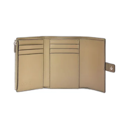 Small vertical wallet in soft grained calfskin