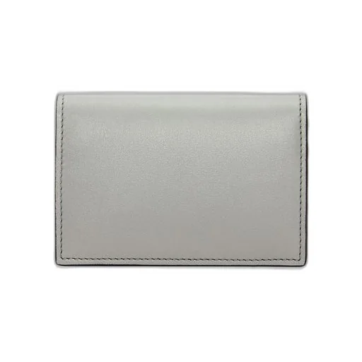Slim bifold cardholder in shiny nappa calfskin