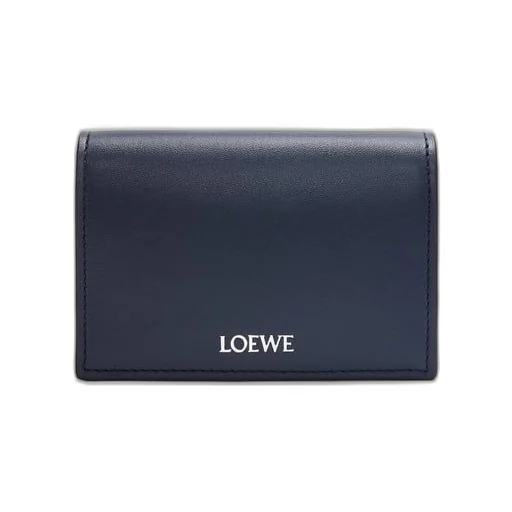 Slim bifold cardholder in shiny nappa calfskin
