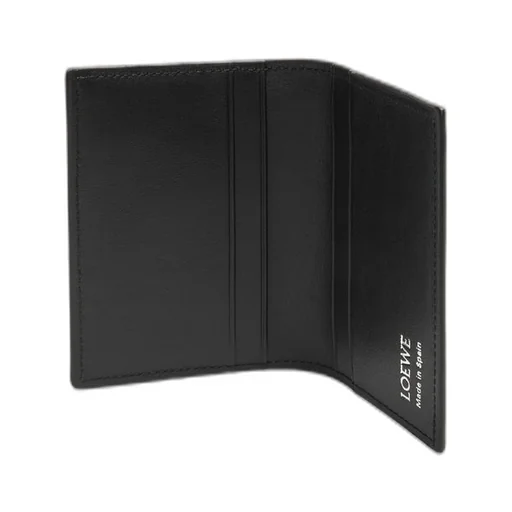 Slim bifold cardholder in shiny nappa calfskin