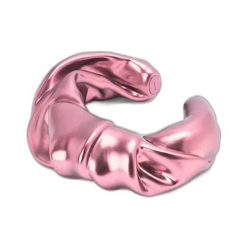 Large nappa twist cuff in sterling silver