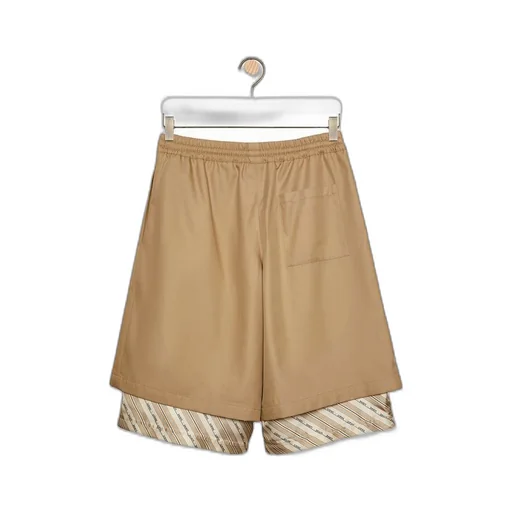Shorts in cotton and silk