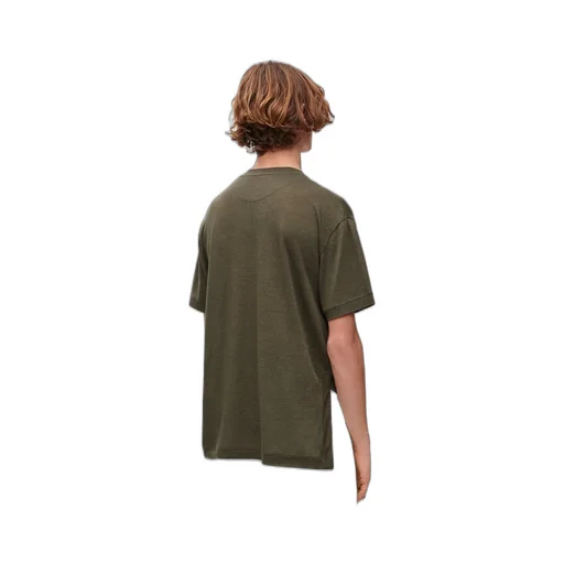 Asymmetric T-shirt in cotton blend
