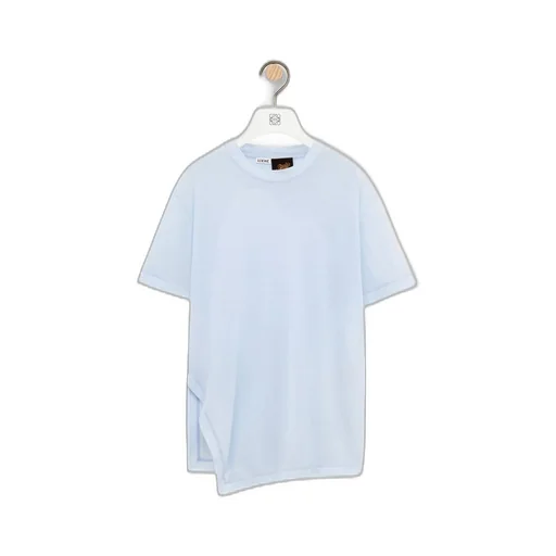 Asymmetric T-shirt in cotton blend