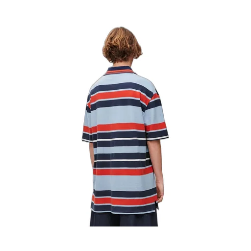 Oversized fit Polo in cotton and linen