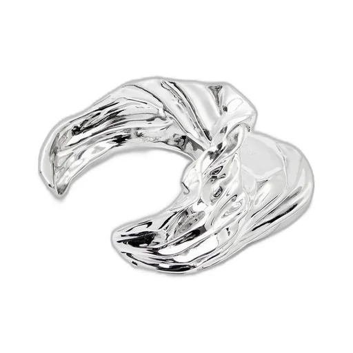 Pleated Fan cuff in sterling silver