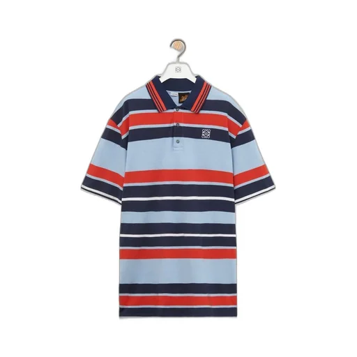 Oversized fit Polo in cotton and linen