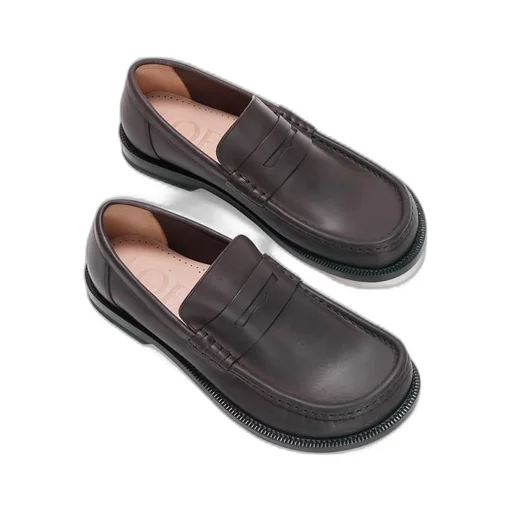 Campo loafer in waxed calfskin