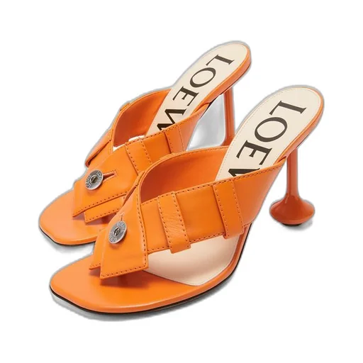Toy Panta toe post heel sandal in lambskin