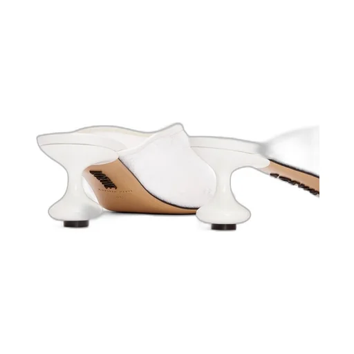 Toy mule in mesh and allover sequins