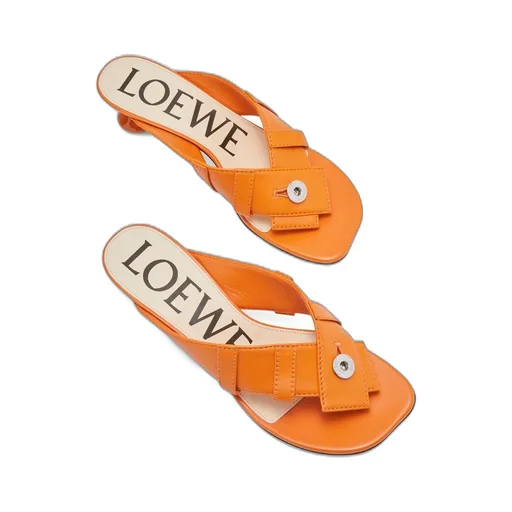 Toy Panta toe post heel sandal in lambskin