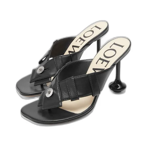 Toy Panta toe post heel sandal in lambskin