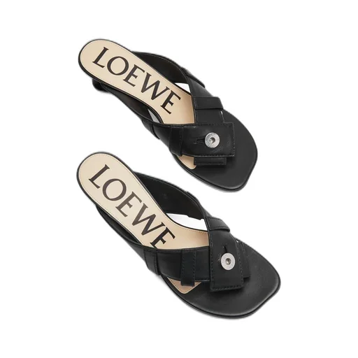Toy Panta toe post heel sandal in lambskin
