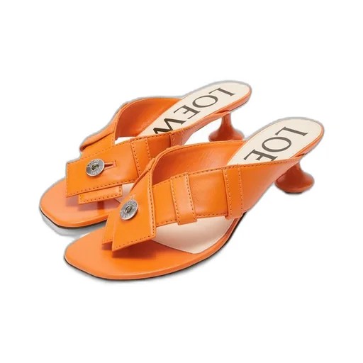 Toy Panta toe post heel sandal in lambskin