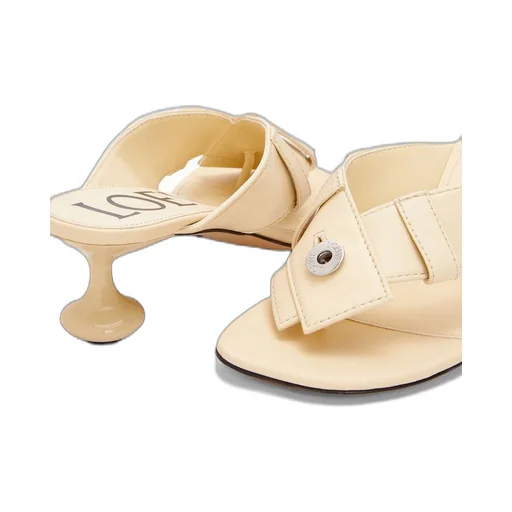 Toy Panta toe post heel sandal in lambskin
