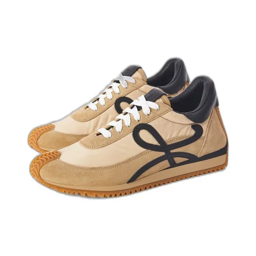 Flow Runner in nylon and suede