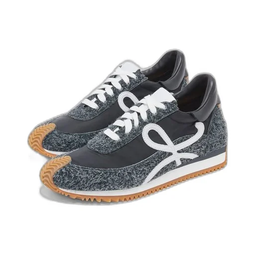 Flow Runner in nylon and brushed suede
