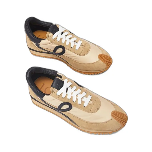 Flow Runner in nylon and suede