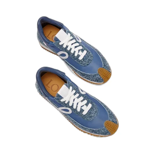 Flow Runner in nylon and brushed suede