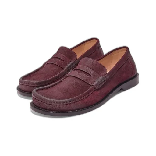 Campo loafer in waxed suede calfskin