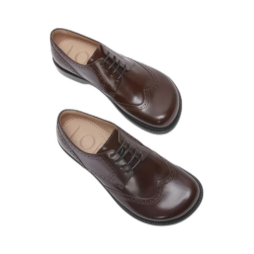 Campo brogue derby in brushed calfskin