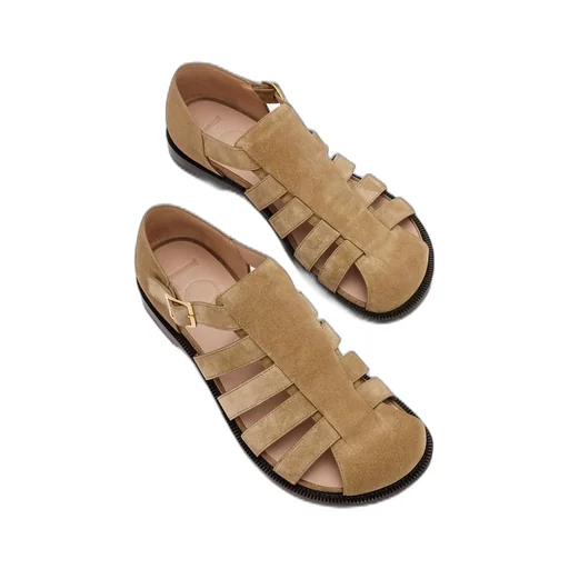 Campo sandal in suede calfskin
