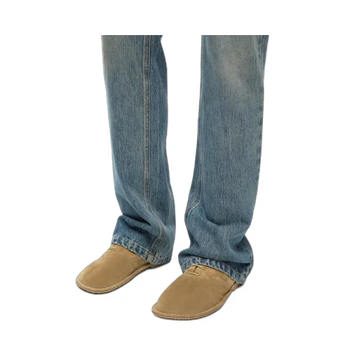 Folio derby in suede calfskin