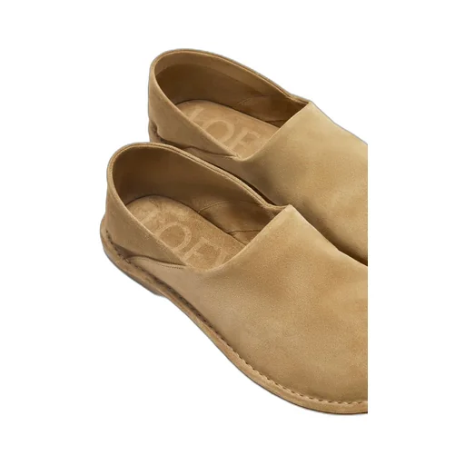 Folio slipper in suede calfskin