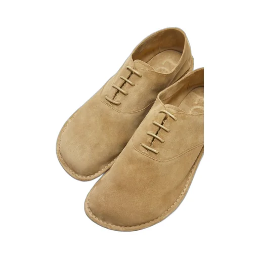 Folio derby in suede calfskin