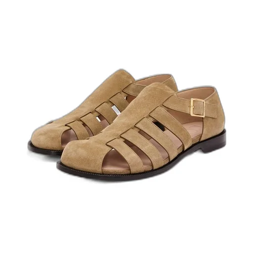 Campo sandal in suede calfskin