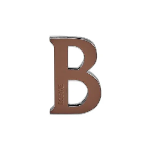 Letter dice in calfskin and brass