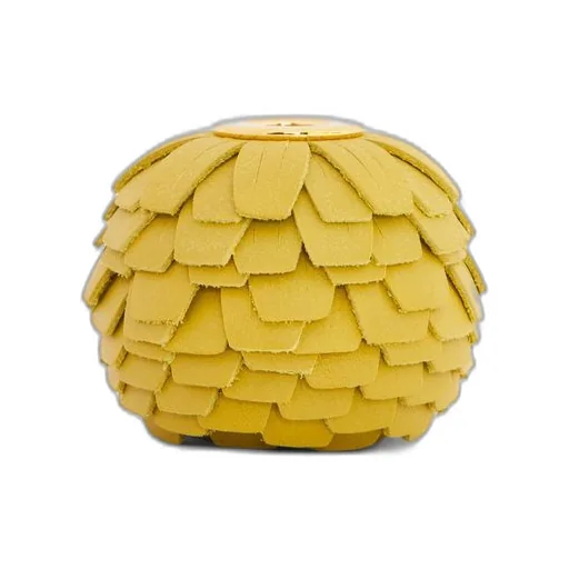 Small flower charm in calfskin and brass